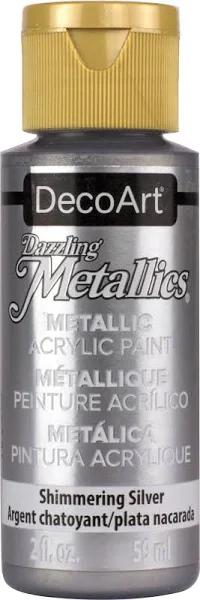 Dazzling Metallics Acrylic Paint 2oz Shimmer Silver