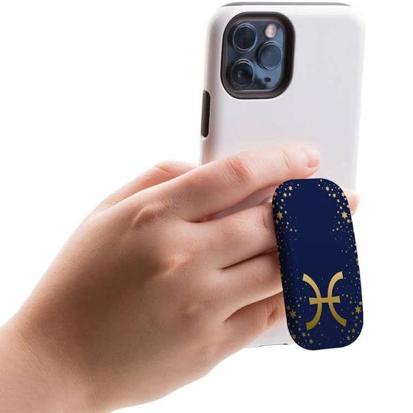 Kickstand Grip AddOn, Universal Phone Holder, Pisces Sign