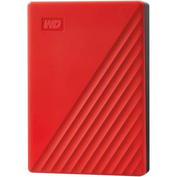 WD 4TB My Passport Portable Hard Drive Red