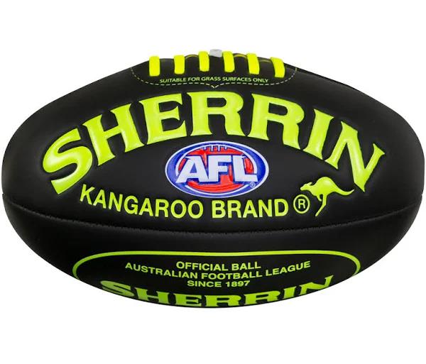 Sherrin AFL Super Soft Touch Football Neon Yellow Size 3