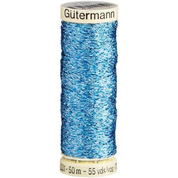 Gutermann Metallic Effect Thread 50m - Blue (143)