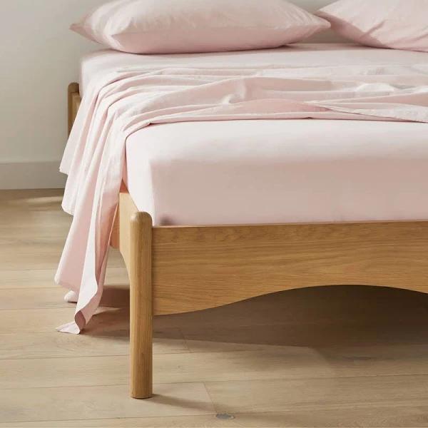 Adairs Stonewashed Cotton Blossom Sheet Set - Queen