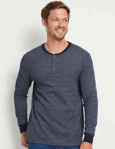 Rivers Long Sleeve Henley Tee - Mens