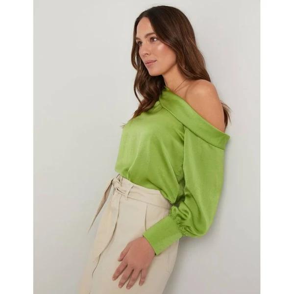 Katies - Womens Tops - Long Sleeve Off The Shoulder Top