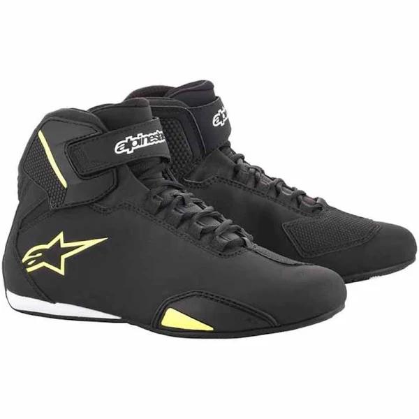 Alpinestars Sektor Shoes - Black/Fluo Yellow - 14