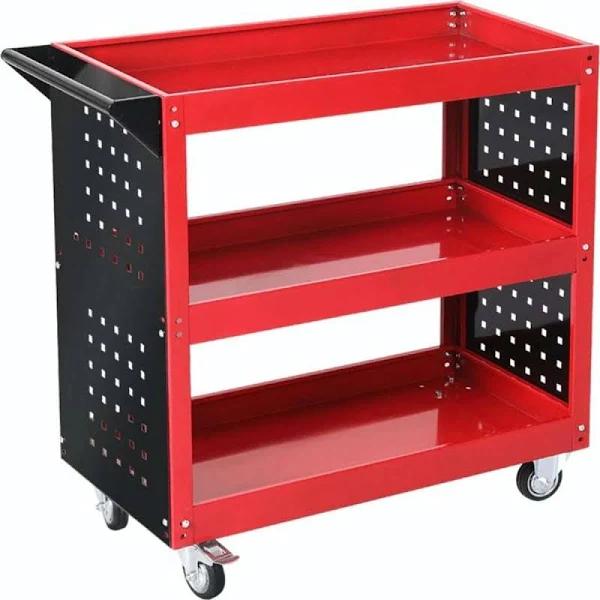 Traderight Tool Trolley Cart Workshop Storage - Red