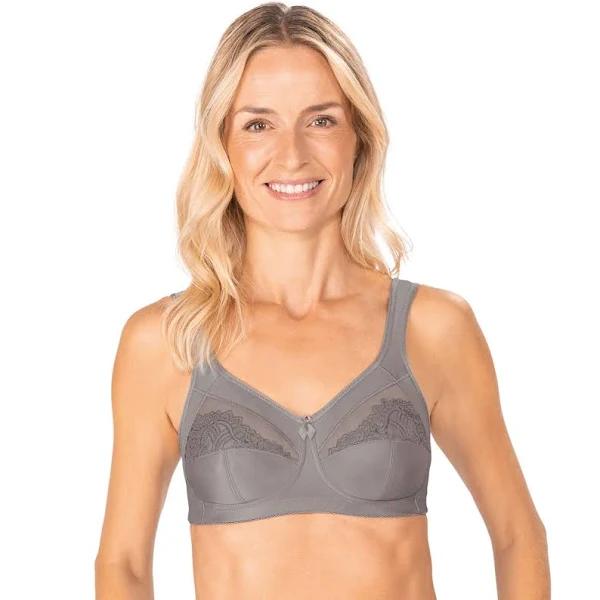 David Jones Amoena Isadora Soft Bra in Grey, Size 12D