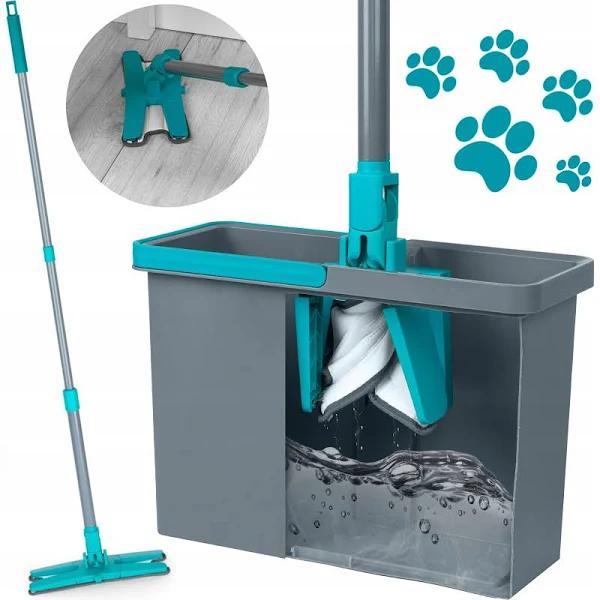 Beldray Pet Plus TPR X-shape Cleaning Mop w/Bucket 132cm