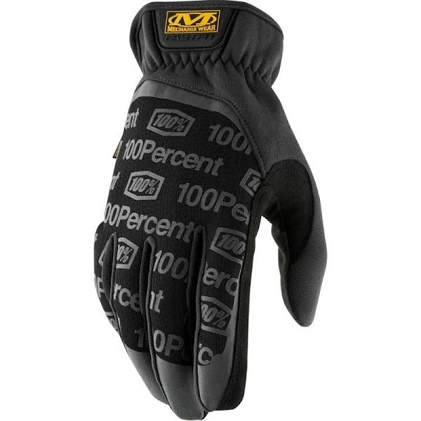 100 Percent Mechanix Wear FastFit Gloves Black