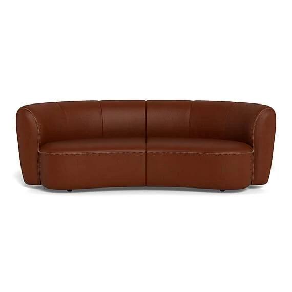 Lune Leather Modular Sofa Brandy by Freedom, 100% Leather FF