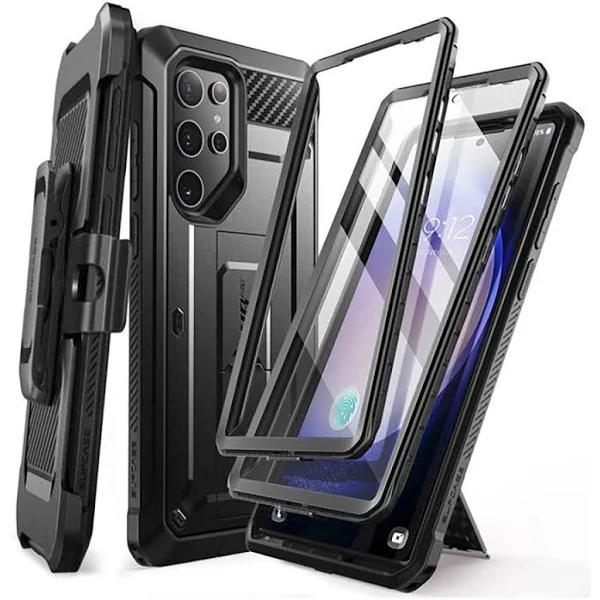 SUPCASE Unicorn Beetle Pro Rugged Black 360° Case with Kickstand - for Samsung Galaxy S24 Ultra