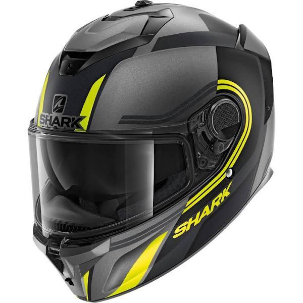 Shark Spartan GT Tracker Helmet (Matt Grey/Black/Yellow)