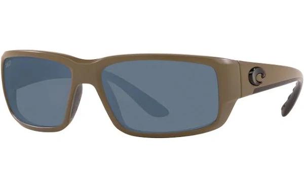 Costa Del Mar Men's Polarized Fantail TF69OGP Grey Rectangle Sunglasses