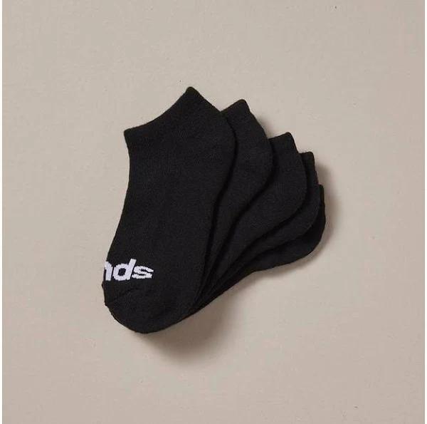 Bonds Kids Cushioned Low Cut 5 Pack Socks | Black | Size 13-3