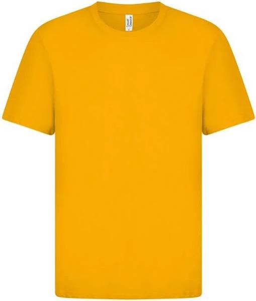 Casual Classic Mens Ringspun Tee Yellow 3XL Cotton Mens T-Shirt