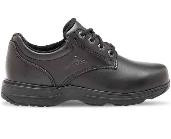 Ascent Apex 2E Black Boys US 1 / Black | Leather School Shoes