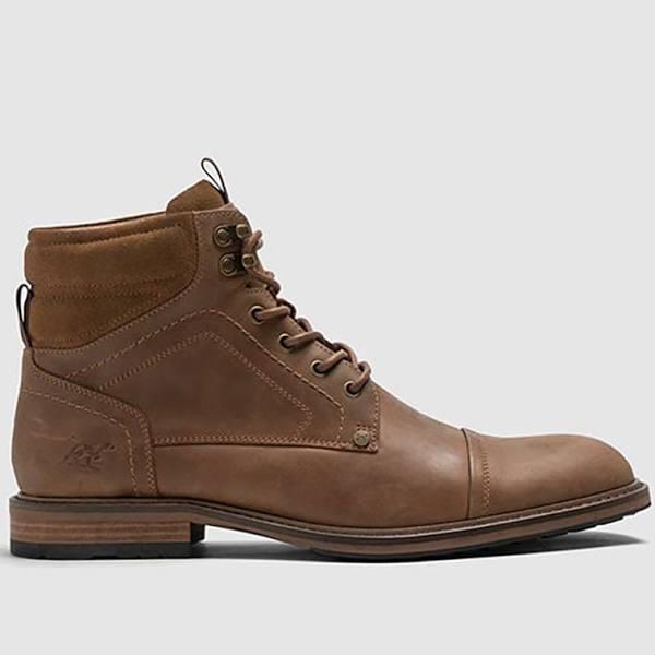 Rodd & Gunn Dunedin Military Boot in Birch Brown 46