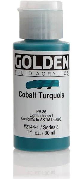 Golden Fluid Acrylic 30ml Cobalt Turquois