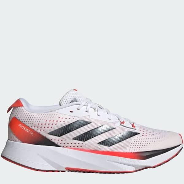 Adidas Adizero SL White Red SS24 Shoes UK 8.5