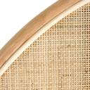 Lennox Rounded Rattan Bedhead Queen Size Natural