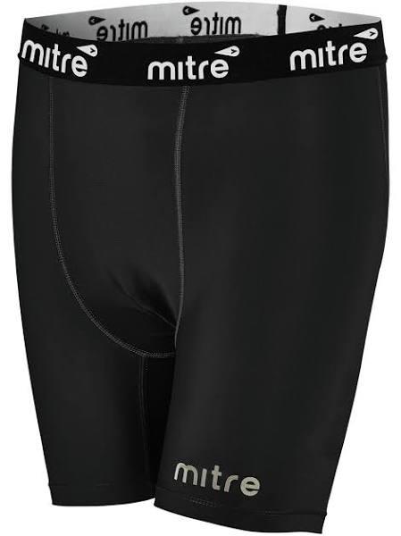 Mitre Neutron Compression Shorts Size XXL Men Sports Activewear/Gym Tights Black