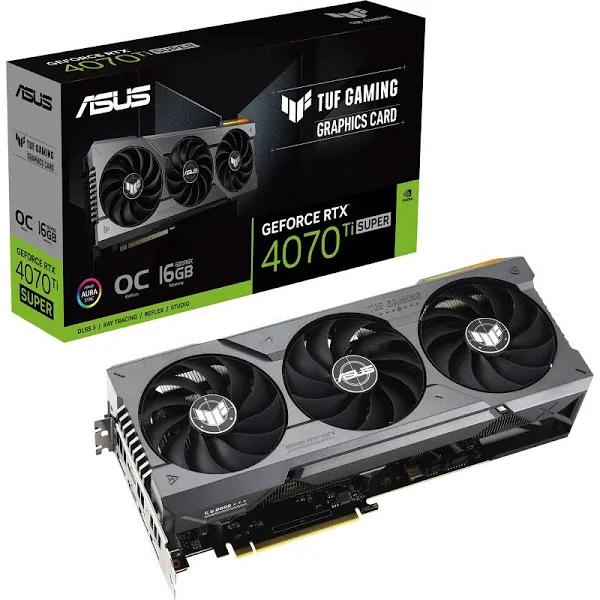 Asus TUF GeForce RTX 4070 Ti Super OC 16GB Graphics Card [TUF-RTX4070TIS-O16G-GAMING]