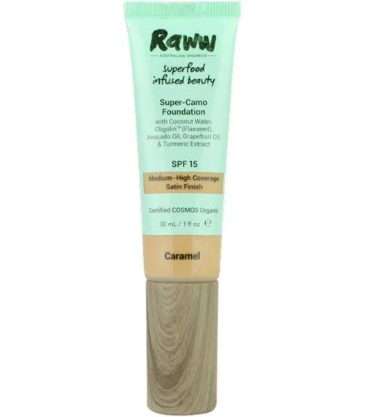 Raww Superfood Camouflage Foundation - Caramel 30ml