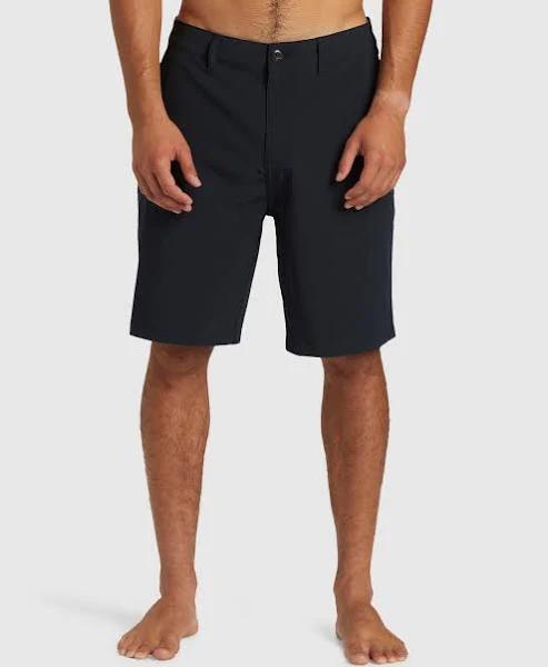 Quiksilver - Mens Union Heather 20" Amphibian Boardshorts - Black - Size 28