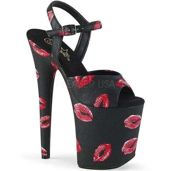 FLAMINGO-809KISSES - Blk Faux Leather/Blk Faux Leather 6