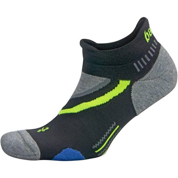 Balega Women/Men/Unisex Hidden Contour Recycled Running Socks Grey Black - XL