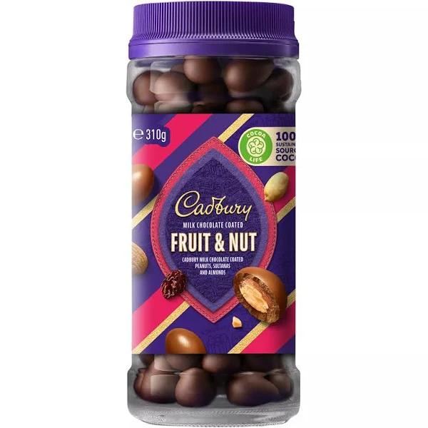 Cadbury Milk Chocolate Coated Fruit & Nut - 310g