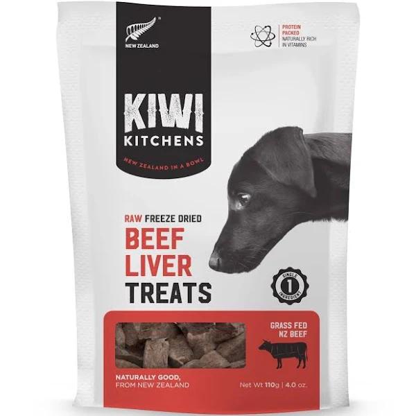 Kiwi Kitchens Beef Liver Freeze Dried Dog Treat 110g