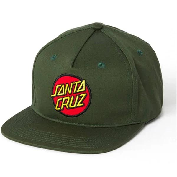 Santa Cruz Classic Dot Patch Snapback Olive