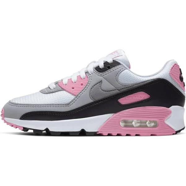 Nike Air Max 90 White/particle GREY-ROSE-BLACK CD0490-102 Women's