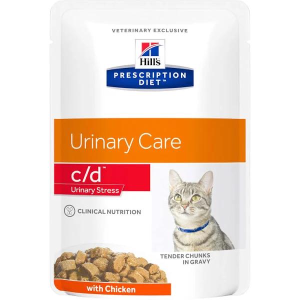 Hill's Prescription Diet C/D Urinary Stress Pouches Wet Cat Food - 85g