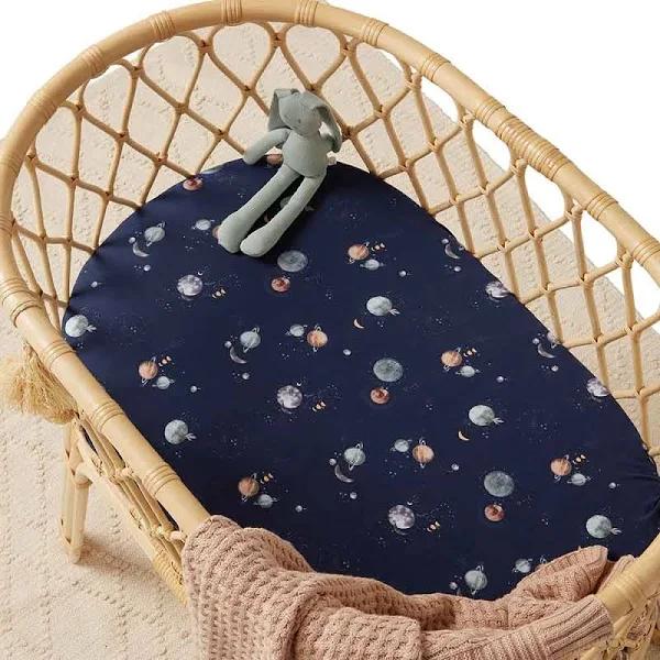 Snuggle Hunny Bassinet Sheet & Change Pad Cover - Milky Way