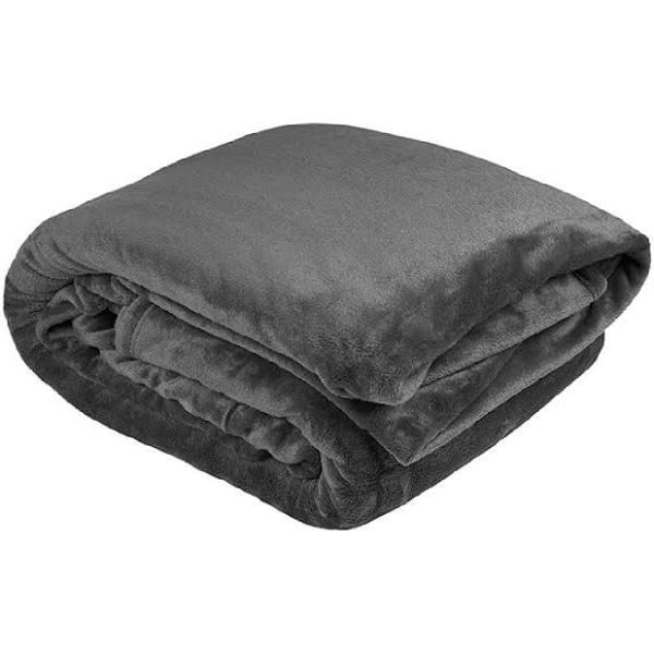 Bambury King Ultraplush Blanket (Charcoal)