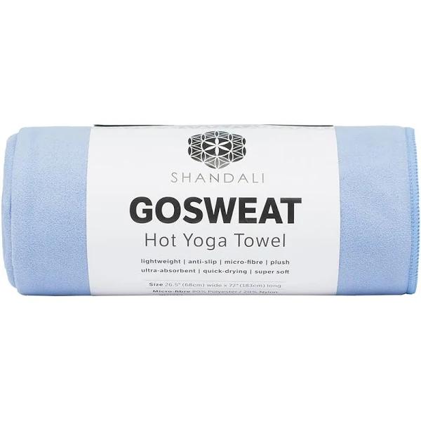 SHANDALI GoSweat Non-slip Hot Yoga Towel with Super-absorbent Soft Suede Microfiber in Many Colours, for Bikram Pilates and Yoga Mats