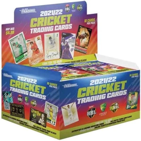 Cricket 2021/22 Traders Cards Display