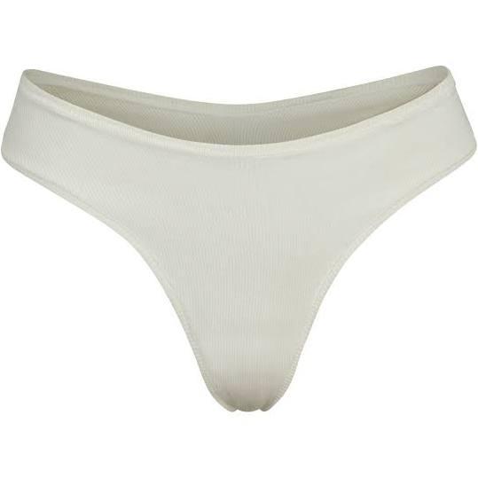 Skims Womens Bone Dipped Mid-Rise Stretch-Cotton Jersey Thong L