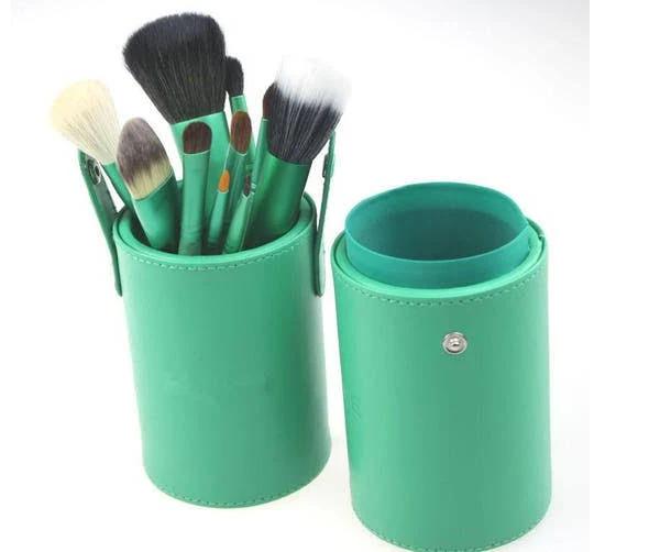 TODO 13 Piece Professional Makeup Brush Set Soft Bristle Carry Case Green