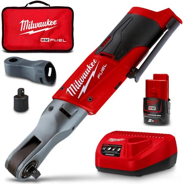 Milwaukee M12 Fuel 3/8in Impact Ratchet Kit - M12FIR38-201B