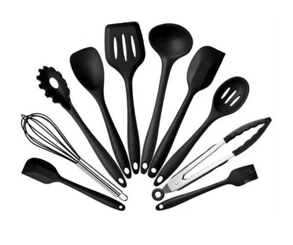 10pcs Non-stick Cookware Set Silicone Kitchen Utensils Kitchen Tools Cooking Cooking Tools Baking Tools Healthy and Easy to Wash