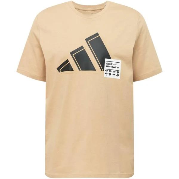 adidas-Short Sleeve Graphic Tee-Men-Beige Tone-XL