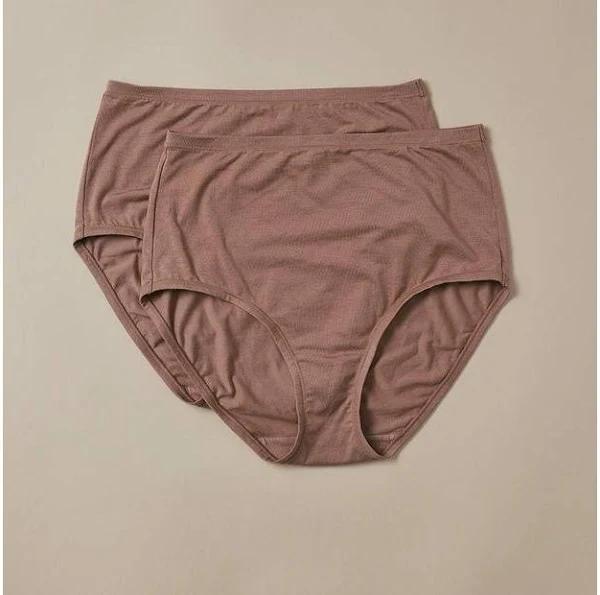 2 Pack Full Briefs | Brown | Size 18 by Target Woman