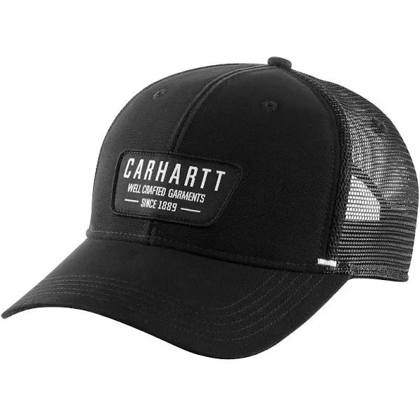 Carhartt Mesh Back Crafted Patch Cap Black