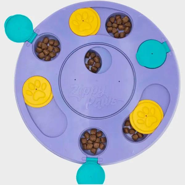 Zippy Paws SmartyPaws Puzzler Feeder Interactive Dog Toy - Purple