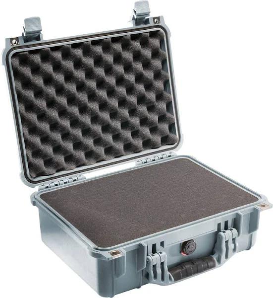 Pelican 1450 Case - Silver with Foam