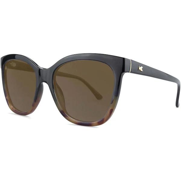 Knockaround DEJA Views Sunglasses - Glossy Black & Blonde Tortoise Shell Fade