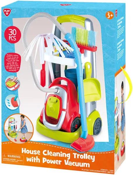 House Cleaning Trolley with Power Vacuum with Suction - 29 Pcs